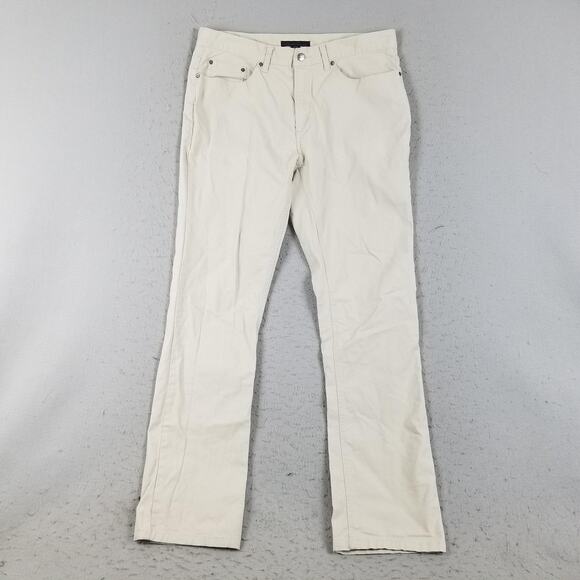 Kenneth Cole New York Pants Mens 34x34 Khaki 5 Pocket Stretch Twill Straight Leg - Picture 1 of 15